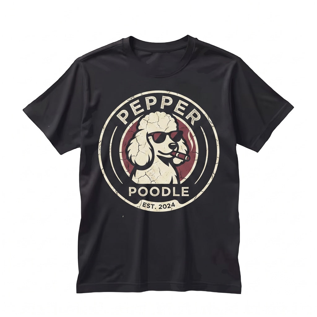 Poodle Drinking Beer Sarcastic Dog Meme Gift for Canine Lovers Mom Dad Apparel Unisex TShirt