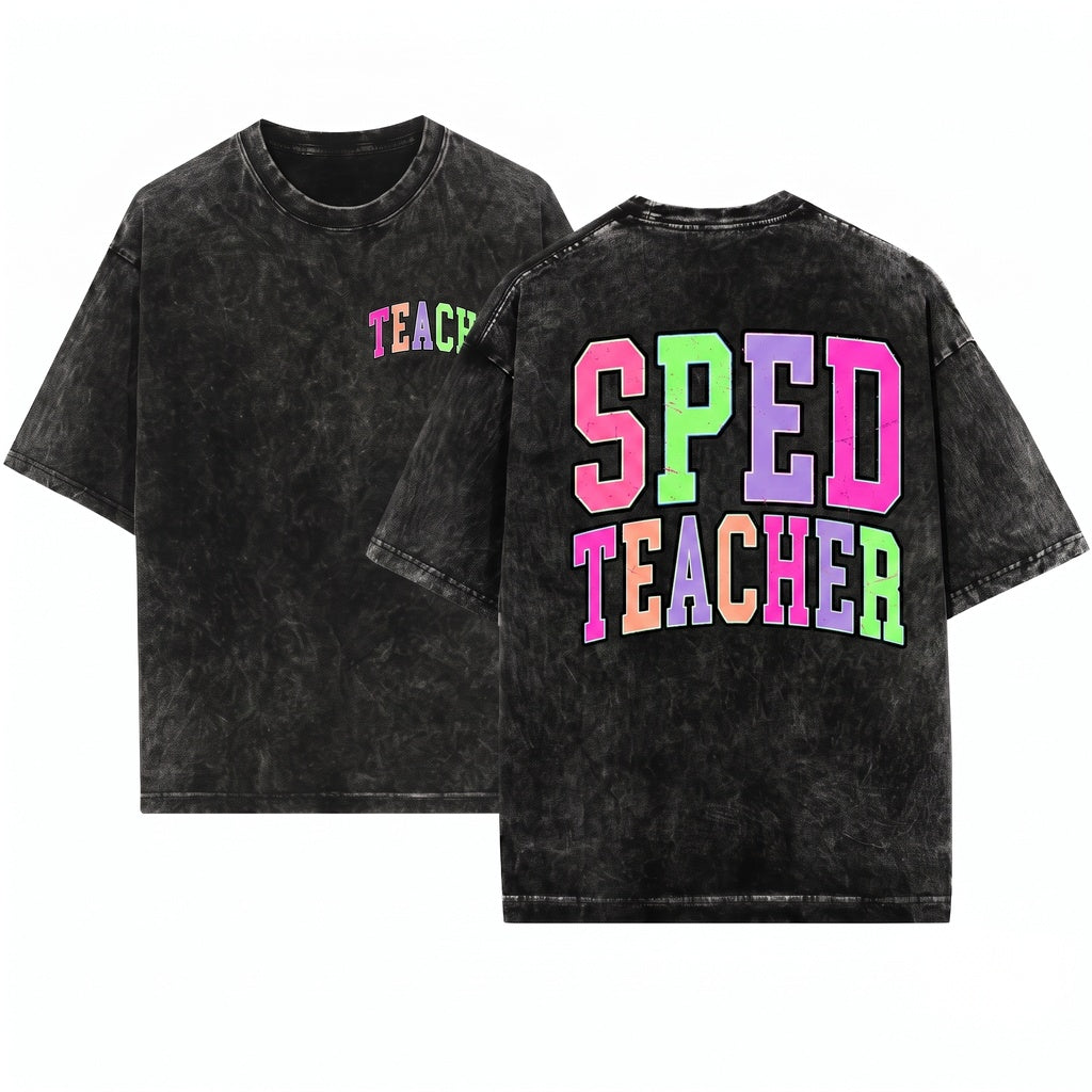 Colorful Varsity Teach Back To School Sped Senior Office Grunge Clean Bundle Digital PNG Graphic Design Direct To Film Print File