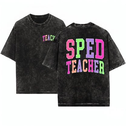Colorful Varsity Teach Back To School Sped Senior Office Grunge Clean Bundle Digital PNG Graphic Design Direct To Film Print File