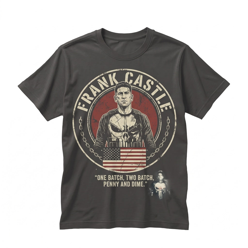 Vintage Frank Castle Jon Bernthal Comic Skull Vigilante Born Again Graphic Dad Gift Unisex TShirt