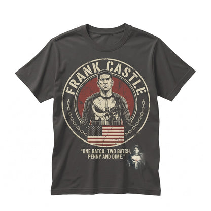 Vintage Frank Castle Jon Bernthal Comic Skull Vigilante Born Again Graphic Dad Gift Unisex TShirt