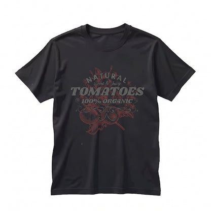 Retro Botanical Tomato Graphic Produce Gardening Top Unisex TShirt