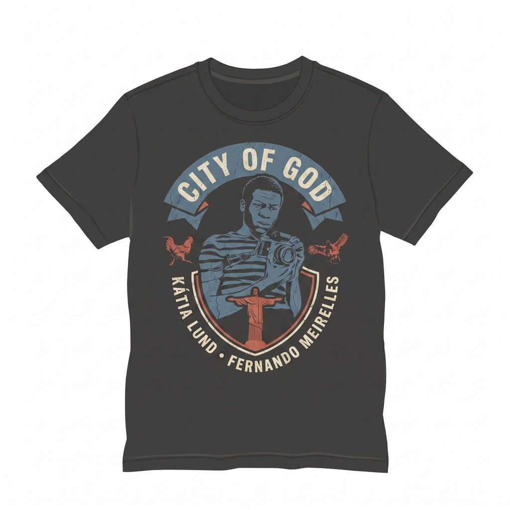 City of God Vintage Y2K Brazilian Crime Movie Streetwear Graphic Cotton Unisex TShirt