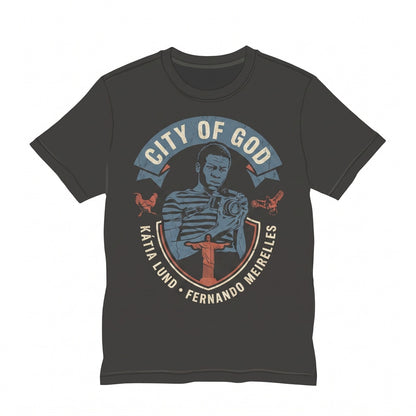 City of God Vintage Y2K Brazilian Crime Movie Streetwear Graphic Cotton Unisex TShirt