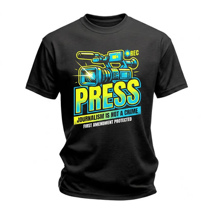 Press Freedom of Speech Journalist Support Media Reporter Rights Unisex TShirt