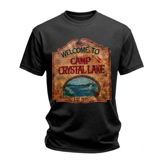 Welcome To Camp Crystal Lake Retro Horror Movie Graphic Counselor Gift Unisex TShirt