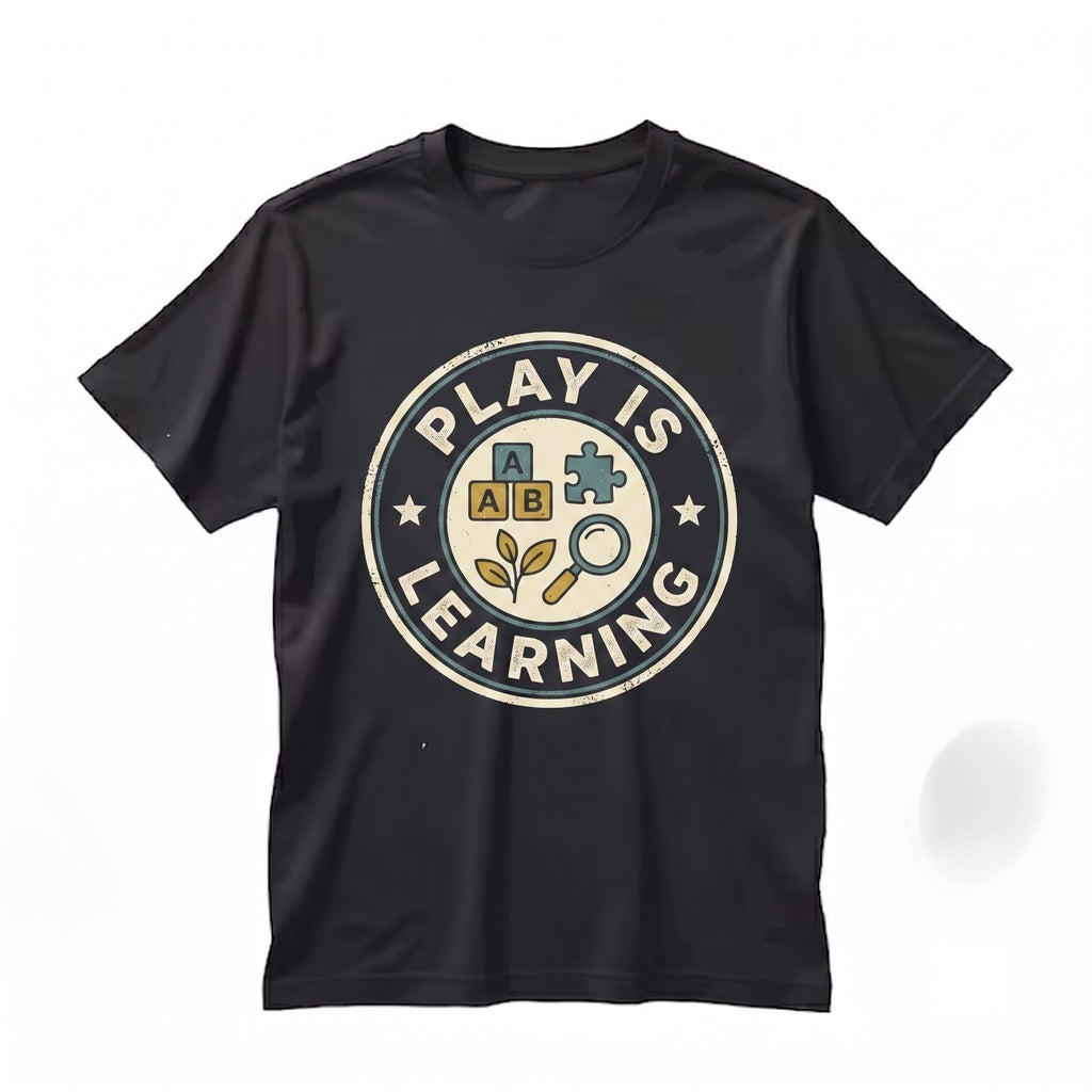 Play Is Fun Learning Preschool Teacher Groovy Classroom Early Education Gift Unisex TShirt