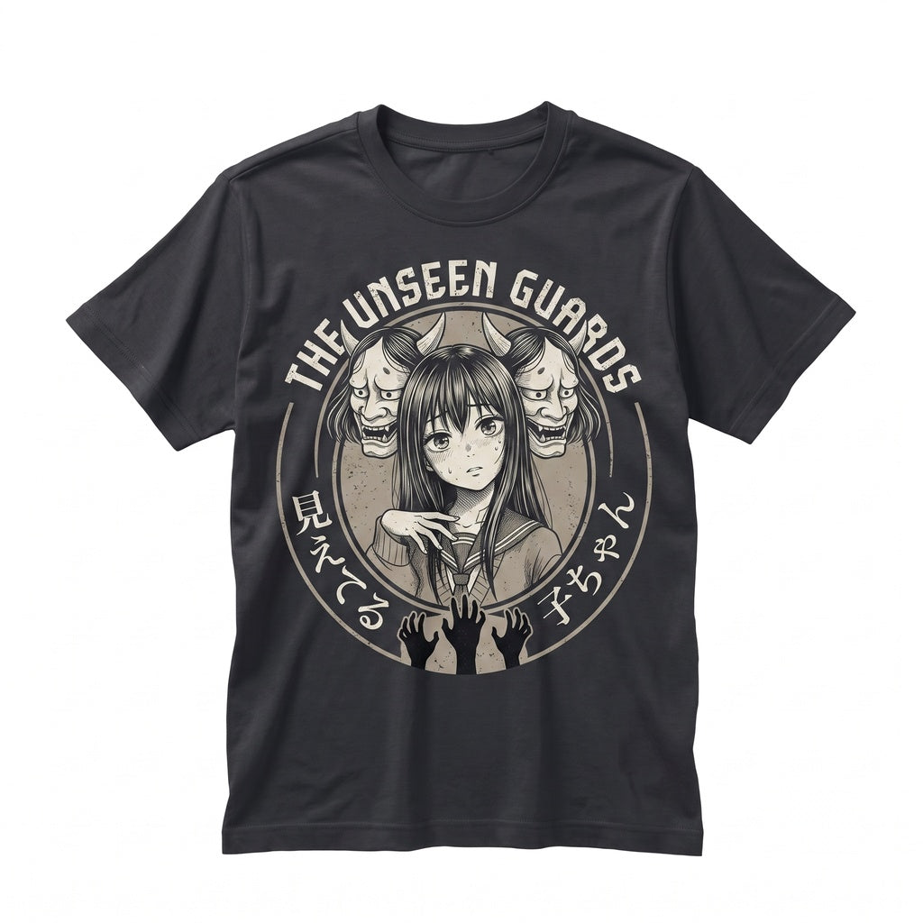 Aesthetic Anime Horror Girl Graphic Harajuku Japanese Streetwear Alt Fashion Unisex TShirt