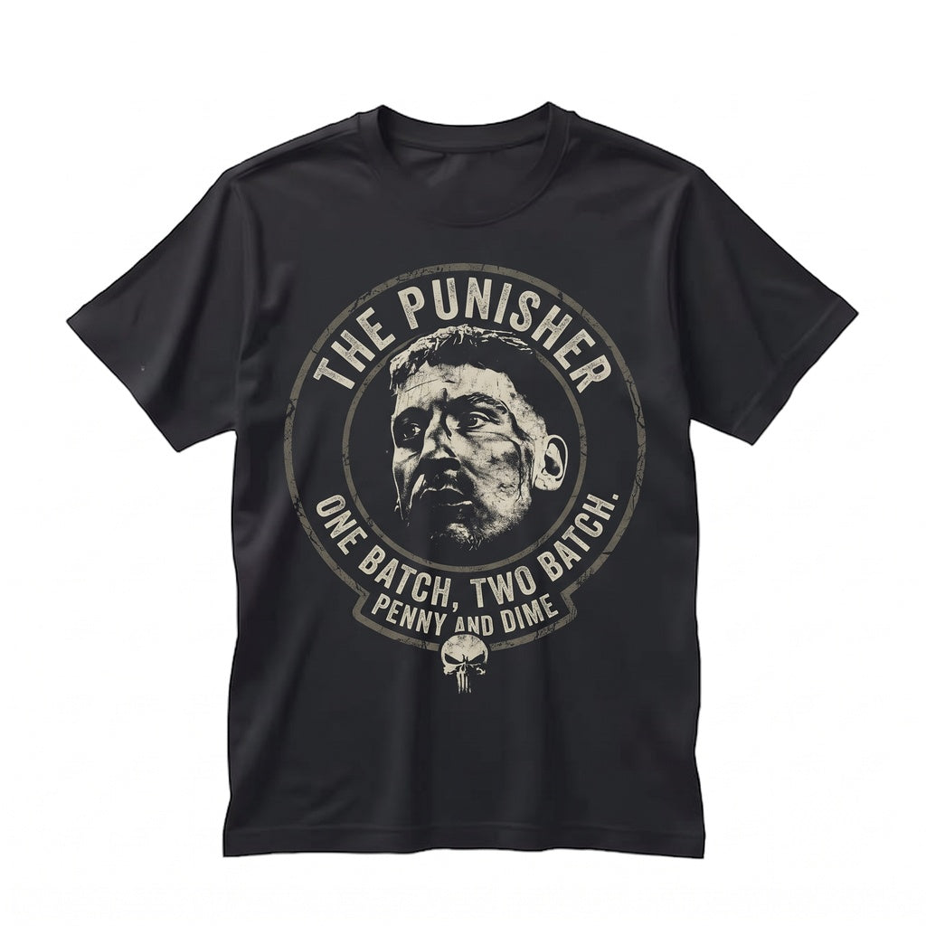 Oversized Jon Bernthal Frank Castle Vigilante Graphic Comic Apparel Dad Gift Unisex TShirt