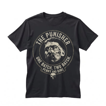 Oversized Jon Bernthal Frank Castle Vigilante Graphic Comic Apparel Dad Gift Unisex TShirt