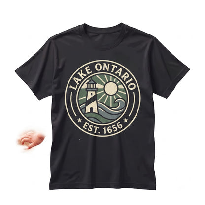 Vintage Lake Ontario Great Lakes Quiet Activism Subtle Political Travel Canada Top Unisex TShirt