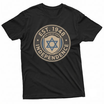 Israel Flag Colors Patriotic Supporter Graphic Text Israeli Gift Unisex TShirt
