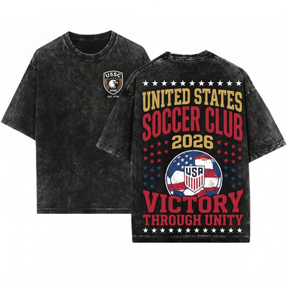 2026 US Soccer Fan Graphic Tournament Apparel Unisex Wash T-Shirt