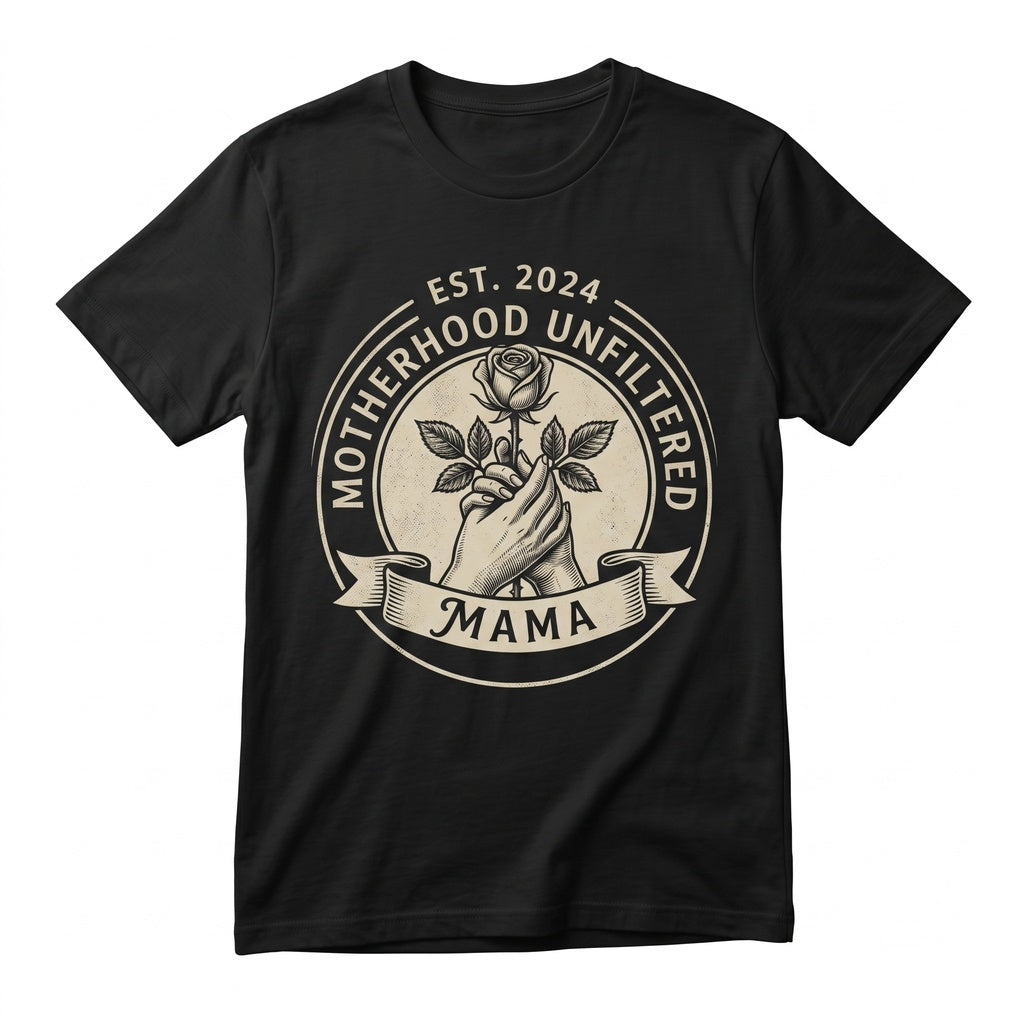 Retro Coquette Floral Wildflower Mama Gift for New Mom Unisex TShirt