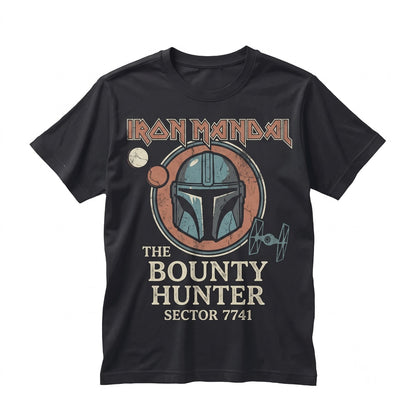 Galactic Bounty Hunter Beskar Armor Helmet Graphic Sci-Fi Unisex TShirt