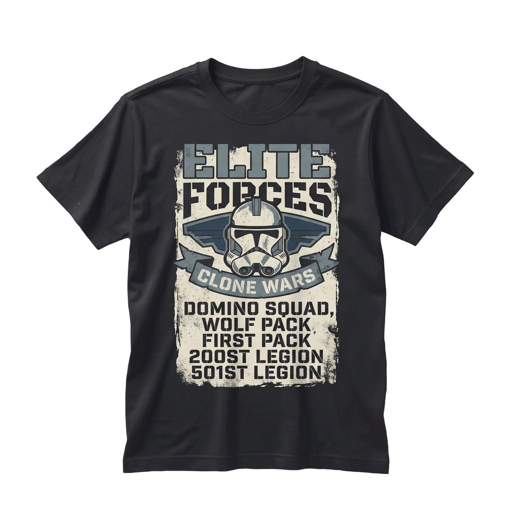 Captain Rex 501st Legion Clone Trooper Bad Batch Sci-Fi Fan Theme Park Vacation Unisex TShirt