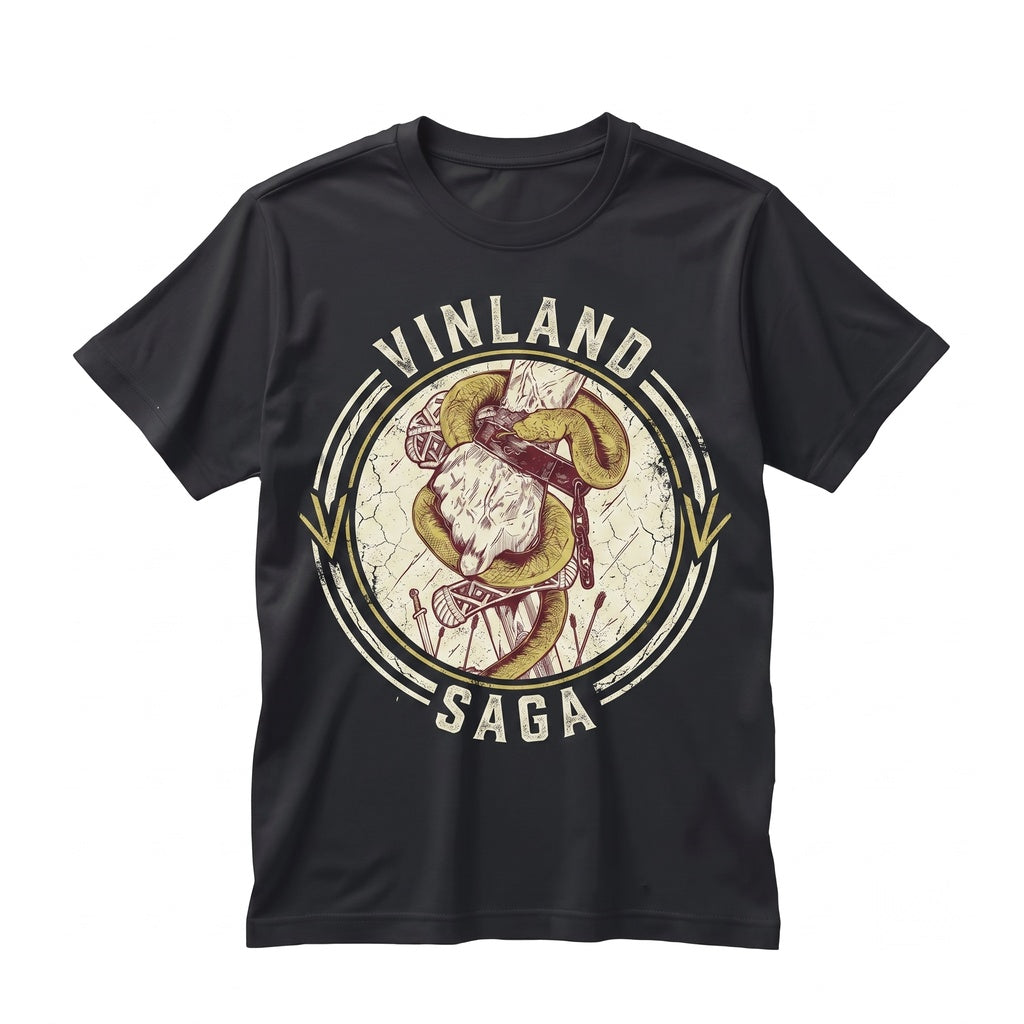 Thorfinn Son of Thors Anime Viking Warrior Manga Graphic Print Cotton Unisex TShirt