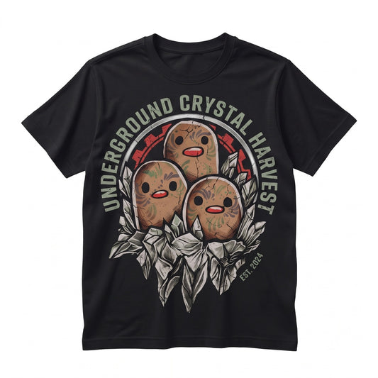 Vintage Wash Cute Dugtrio Ground Type Gamer Sleeveless Anime Top Gift Unisex TShirt