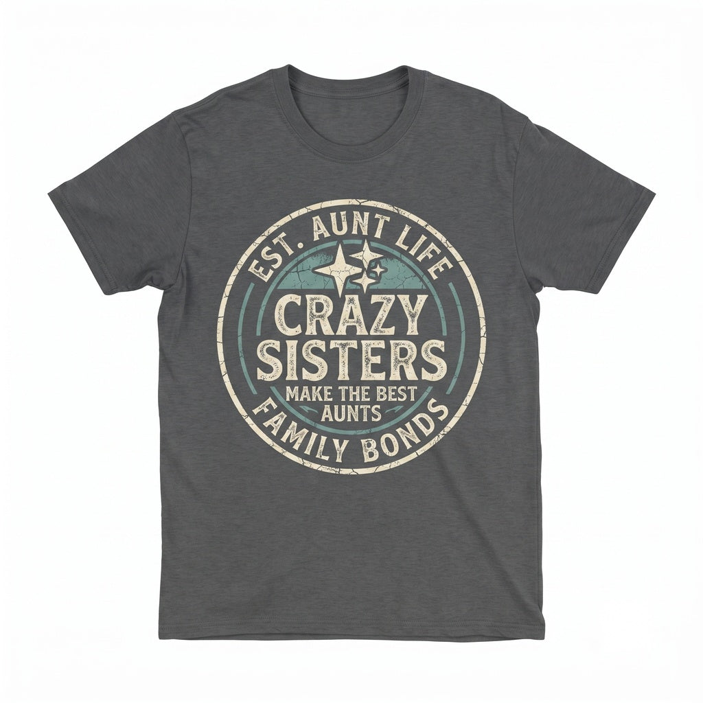 Funny Aunt Novelty Apparel Crazy Sisters Gift Unisex TShirt