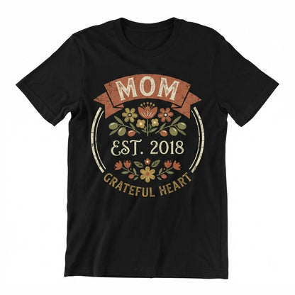 Personalized Mothers Day Gift Custom Children Names Family Holding Hands Unisex TShirt