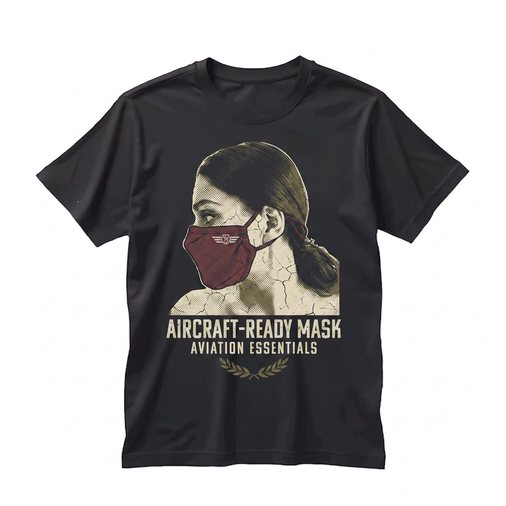 Maroon Washable Breathable Bamboo Cloth Face Mask Adjustable Filter Unisex TShirt