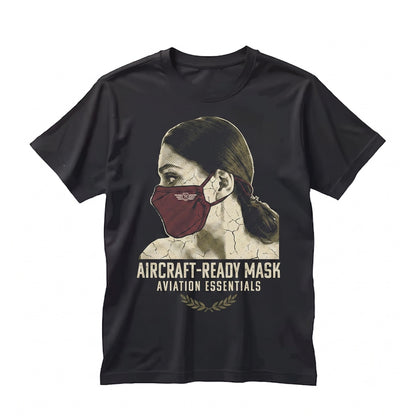 Maroon Washable Breathable Bamboo Cloth Face Mask Adjustable Filter Unisex TShirt