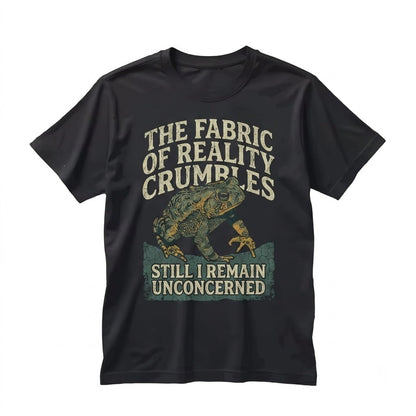 Fabric of Reality Frog Vintage Japanese Retro Graphic Cotton Short Sleeve Apparel Unisex TShirt