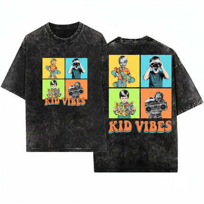 Retro 90s Sitcom Mom Funny Vibes Unisex Wash T-Shirt