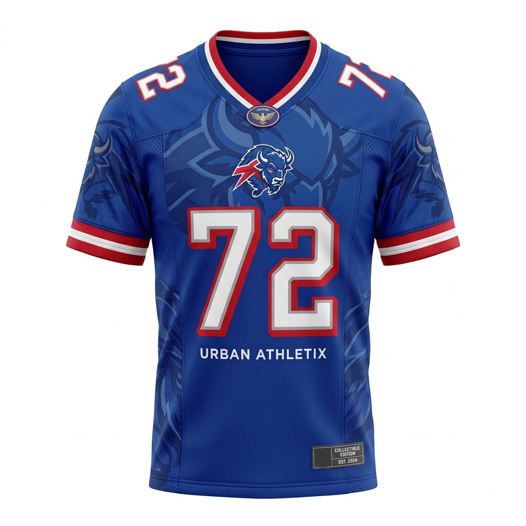 Unisex Athletic Football Fan Jersey - Breathable Mesh Game Day Sportswear