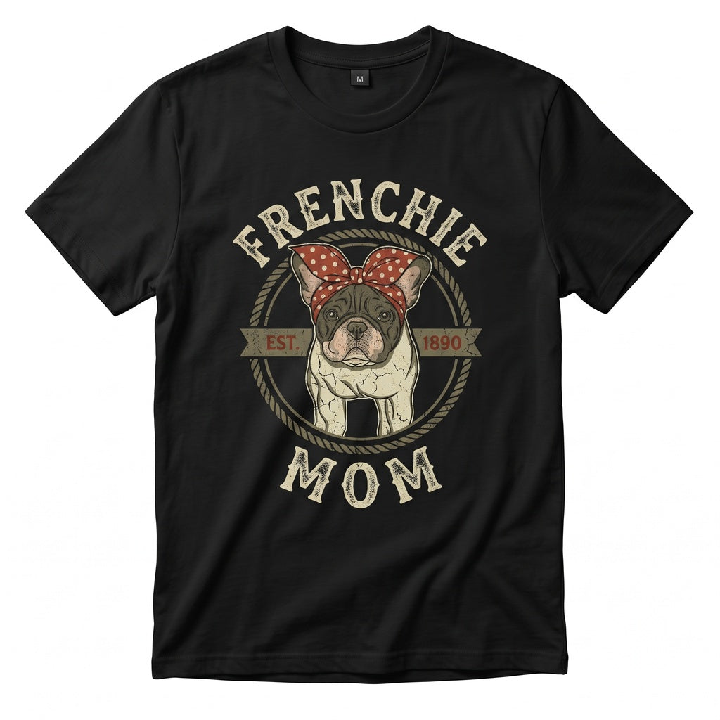 Frenchie Mom Dog Funny French Bulldog Pet Puppy Cute Owner Gift Birthday Christmas Mothers Day Present Costume Unisex TShirt