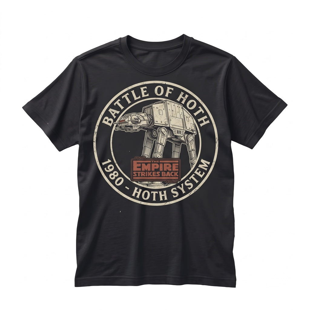 Vintage 1980 SciVintage Retro Empire Strikes Back AT-AT Walker Hoth Ice Planet Sci-Fi Film Fan Gift Unisex TShirt