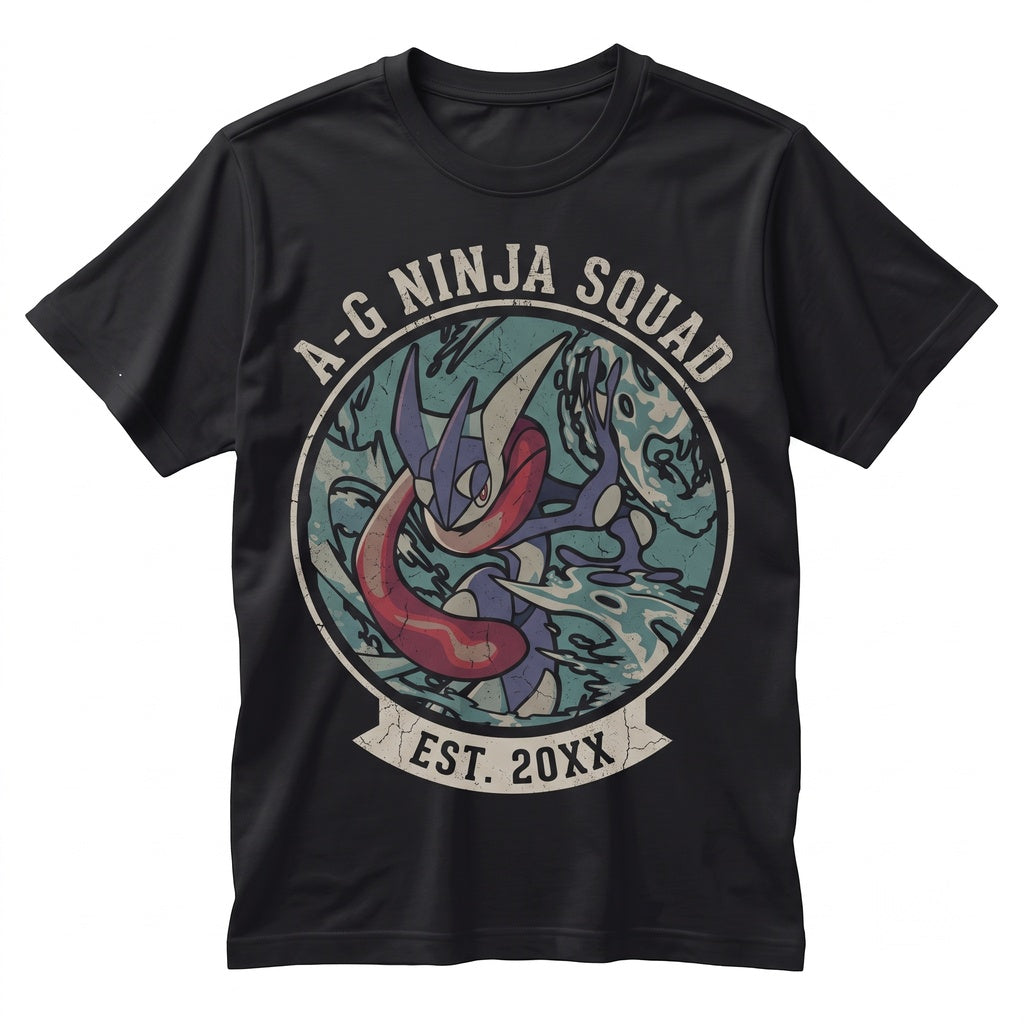Greninja Anime Ninja Water Frog Graphic Vintage Wash Sleeveless Gamer Gift Unisex TShirt