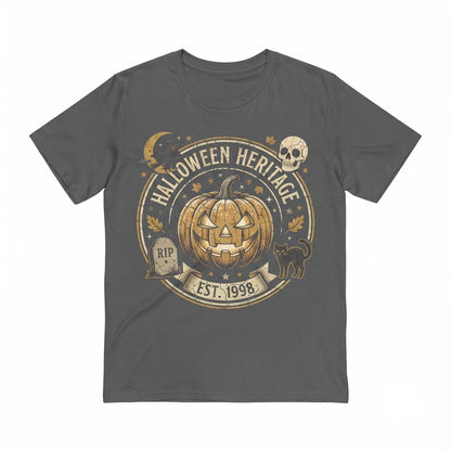 Vintage Halloween Tis The Season Retro Aesthetic Wo Pumpkin Witch Graphic Unisex TShirt