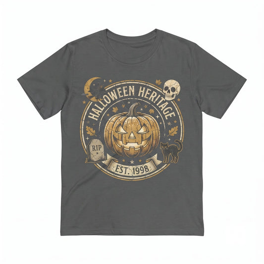 Vintage Halloween Tis The Season Retro Aesthetic Wo Pumpkin Witch Graphic Unisex TShirt