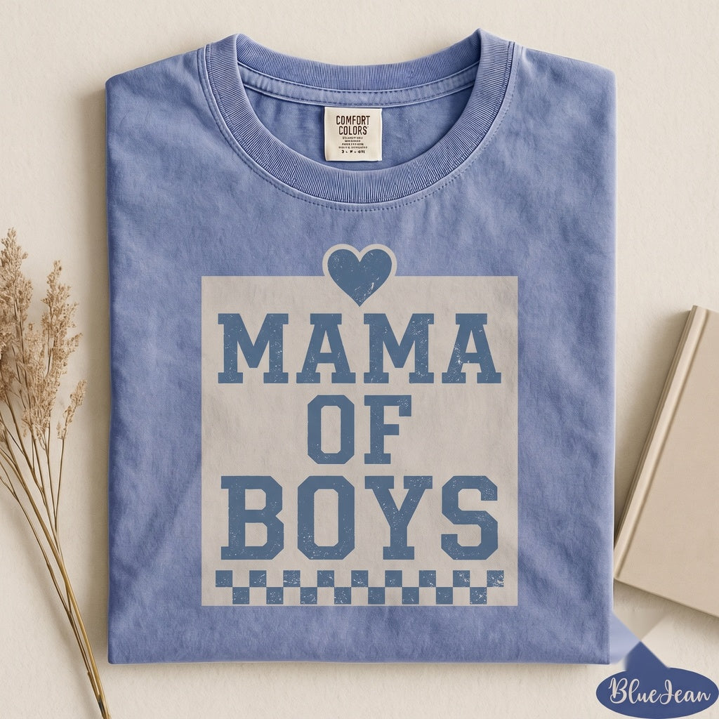 Boy Mama Checkered Life New Mother Baby Shower Gift Appreciation Apparel Unisex TShirt