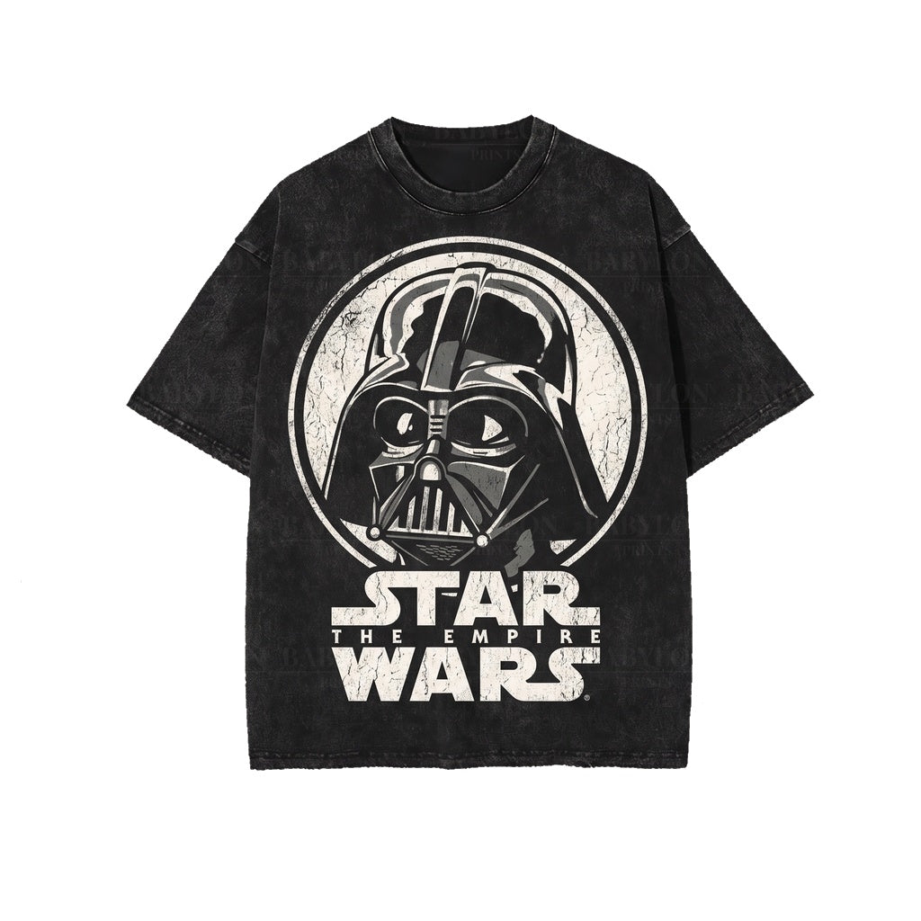 Oversized Dark Lord Sith Villain Graphic Apparel, Sci-Fi Galaxy Graphic Anakin Gift Unisex TShirt