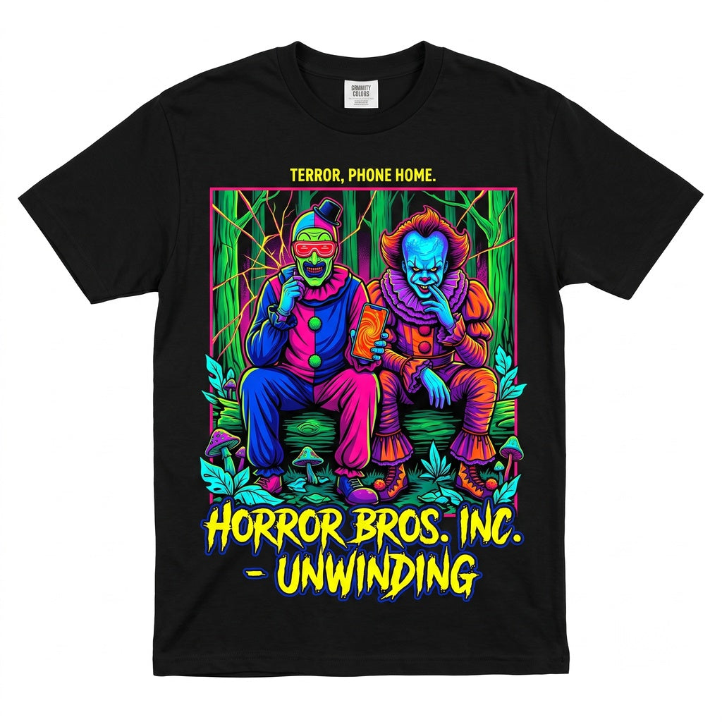 Scary Horror Movie Fan Spooky Halloween Evil Killer Clown Unisex TShirt