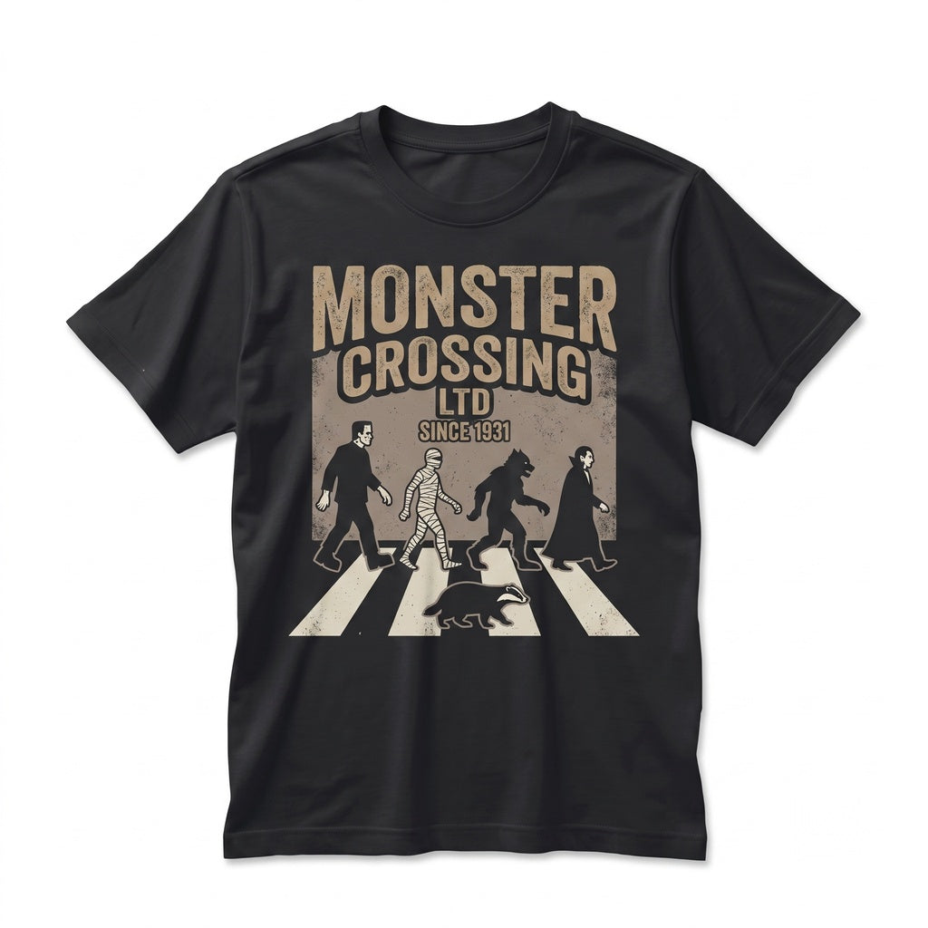 Vintage Halloween Monster Jimothy Raccoon Gothic Midnight Creatures Spooky Season Classic Horror Unisex TShirt