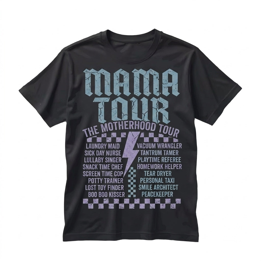 Mama Rock Band Graphic Tour Mom Life Music Concert Unisex TShirt