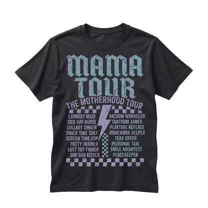 Mama Rock Band Graphic Tour Mom Life Music Concert Unisex TShirt