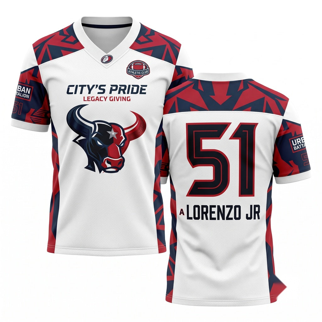 Unisex Breathable Mesh Football Game Day Fan Jersey, Lightweight Athletic Sports Apparel