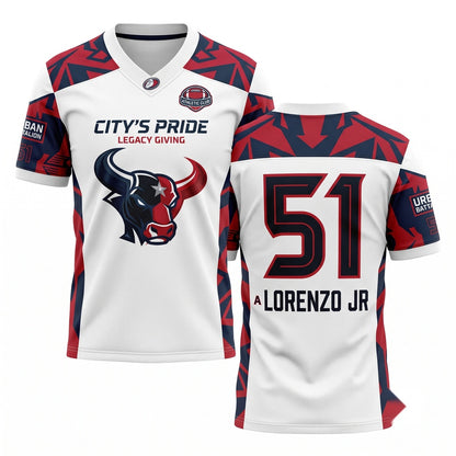 Unisex Breathable Mesh Football Game Day Fan Jersey, Lightweight Athletic Sports Apparel