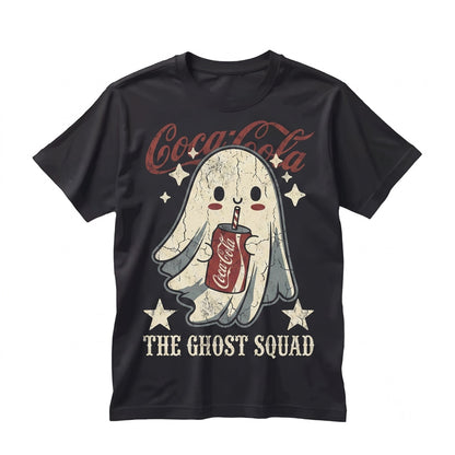 Sarcastic Ghost Cola Lover Saying Cute Spooky Soda Drinker Novelty Gift Graphic Top Unisex TShirt