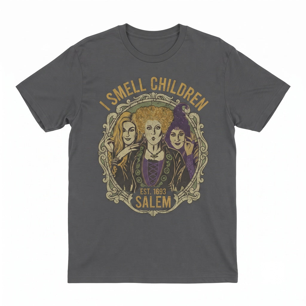 I Smell Children Funny Hocus Pocus Sanderson Sisters Halloween Apparel Unisex TShirt