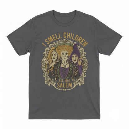 I Smell Children Funny Hocus Pocus Sanderson Sisters Halloween Apparel Unisex TShirt