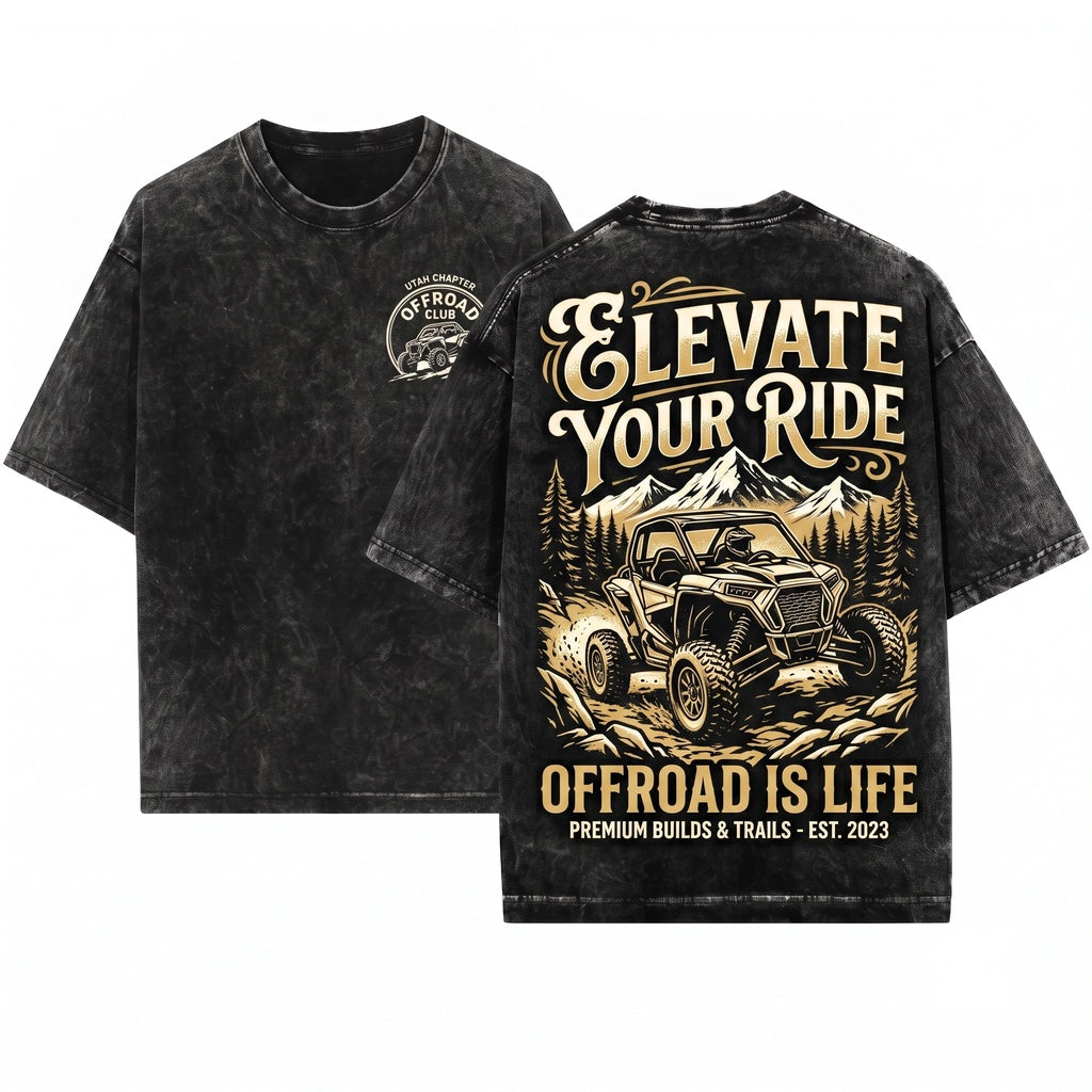 Life Is Better Offroad SXS UTV Trail Riding Adventure Dad Gift Unisex Wash T-Shirt