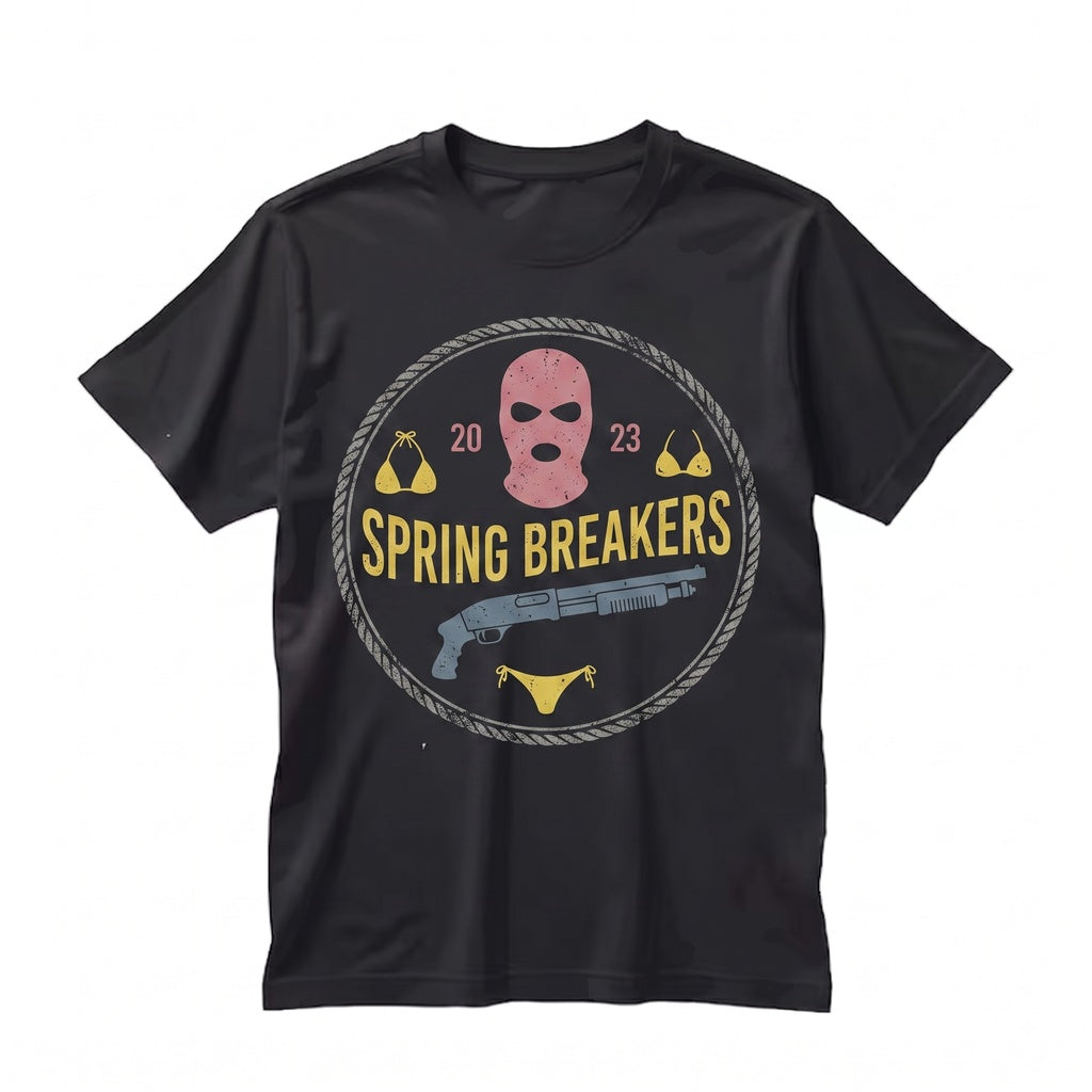 Spring Breakers Neon Y2K Minimal Art Cinema Graphic Unisex TShirt