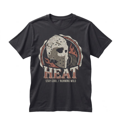 Vintage 1990s Retro Crime Action Film Bank Heist Hockey Mask Graphic Unisex TShirt