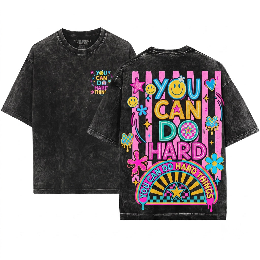 Colorful Motivation Graphic Inspirational Teacher Confidence Classroom Encouragement Apparel Gift Unisex Wash T-Shirt