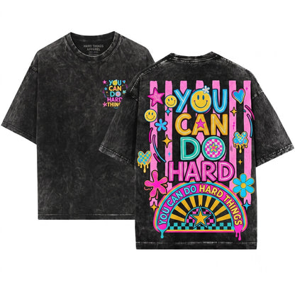 Colorful Motivation Graphic Inspirational Teacher Confidence Classroom Encouragement Apparel Gift Unisex Wash T-Shirt